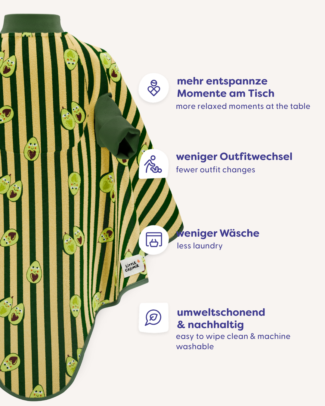 “Boo“ Lätzchen -  Avocado Avenue
