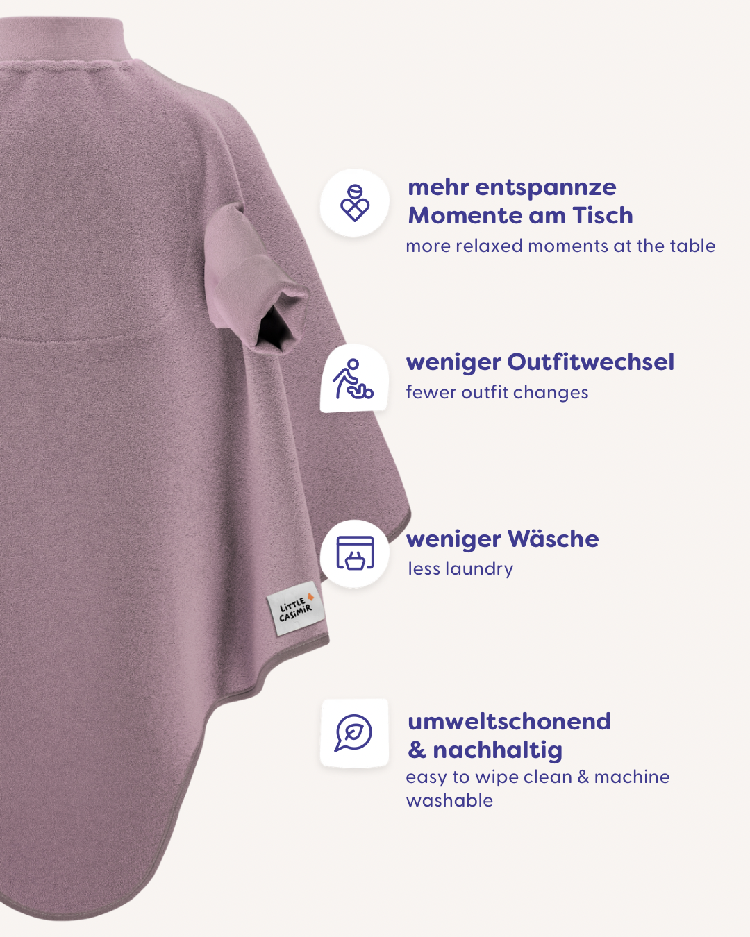 “Boo“ Lätzchen – Lilac Love
