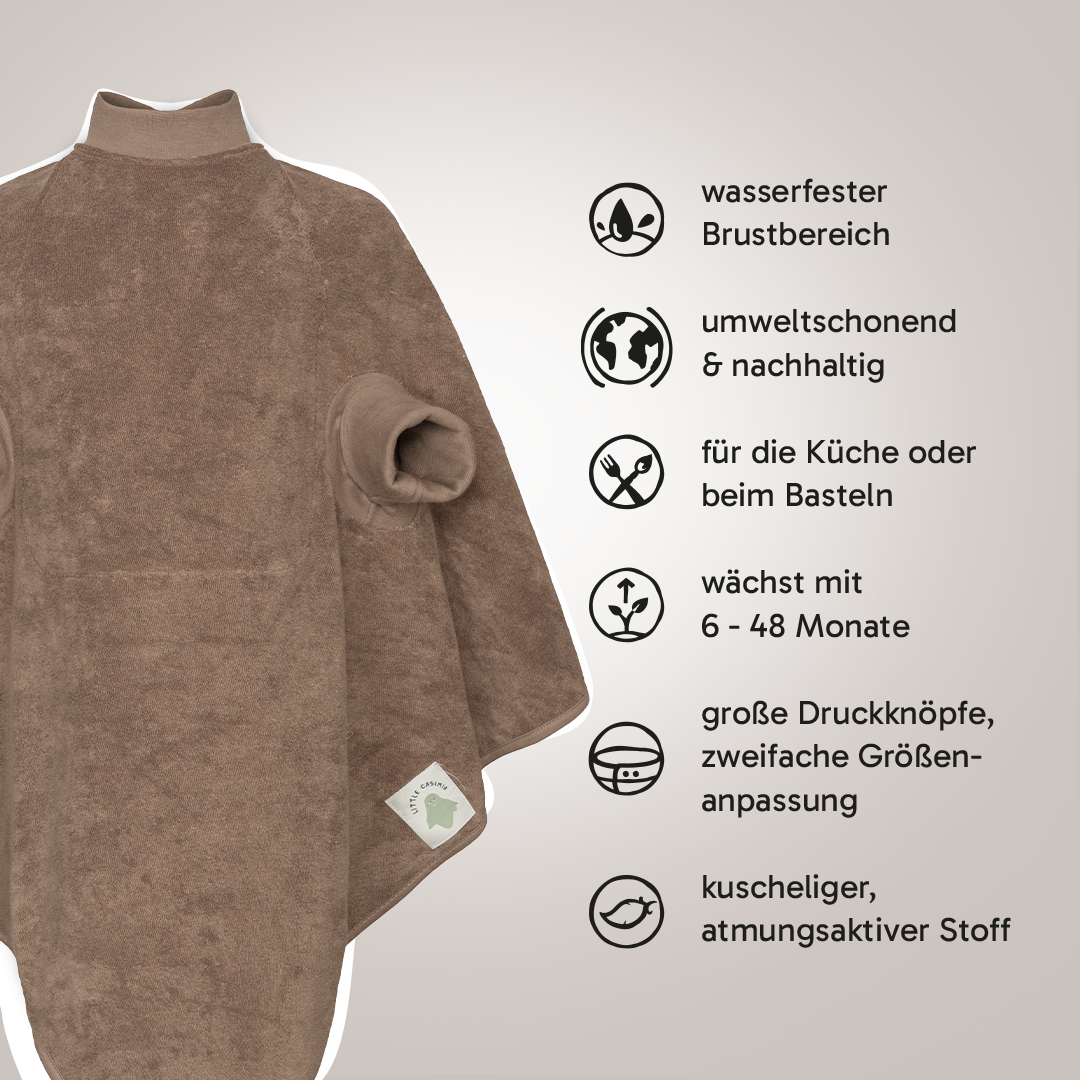 “Boo“ Lätzchen – Grey Brown