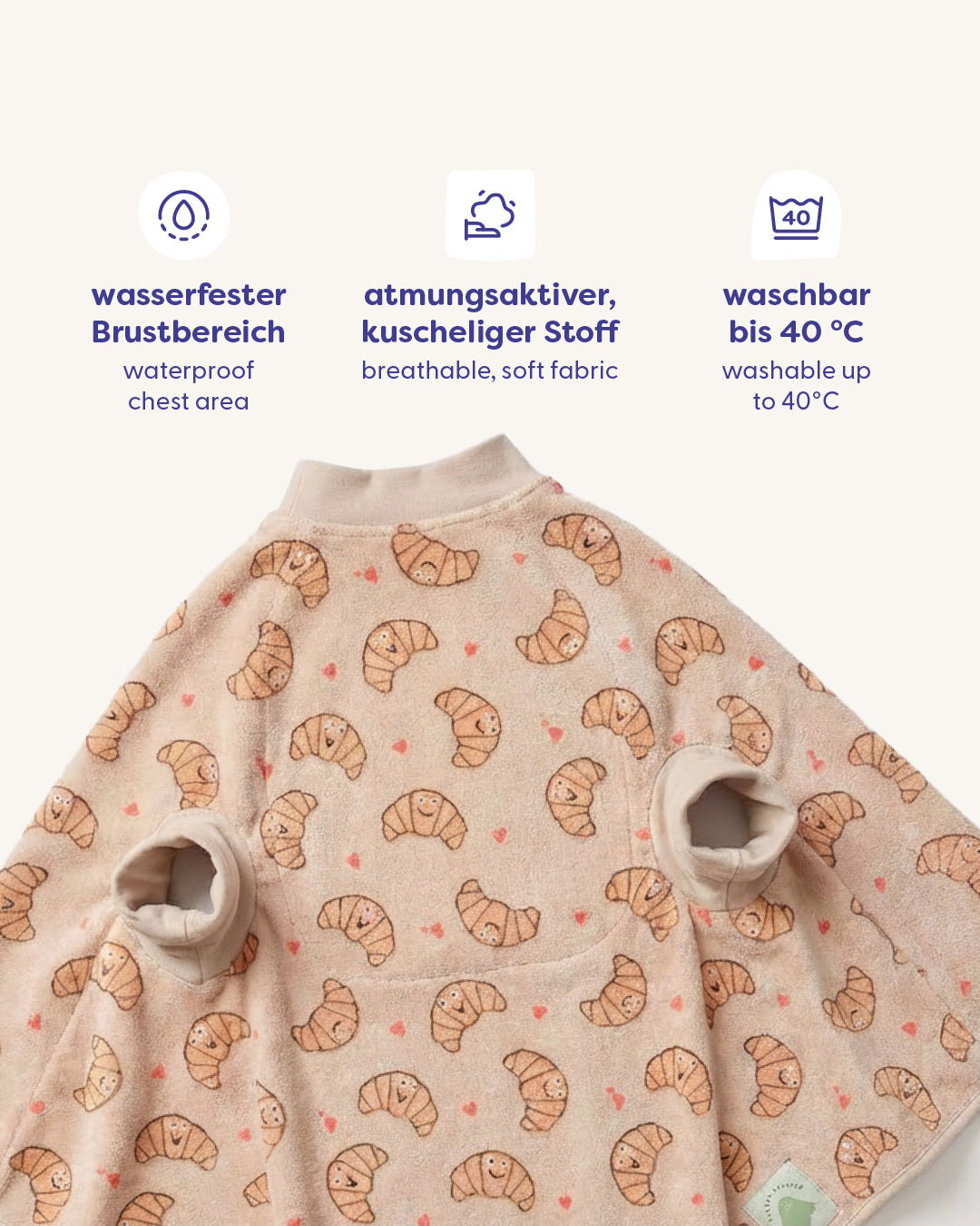 “Boo“ Lätzchen – Croissant