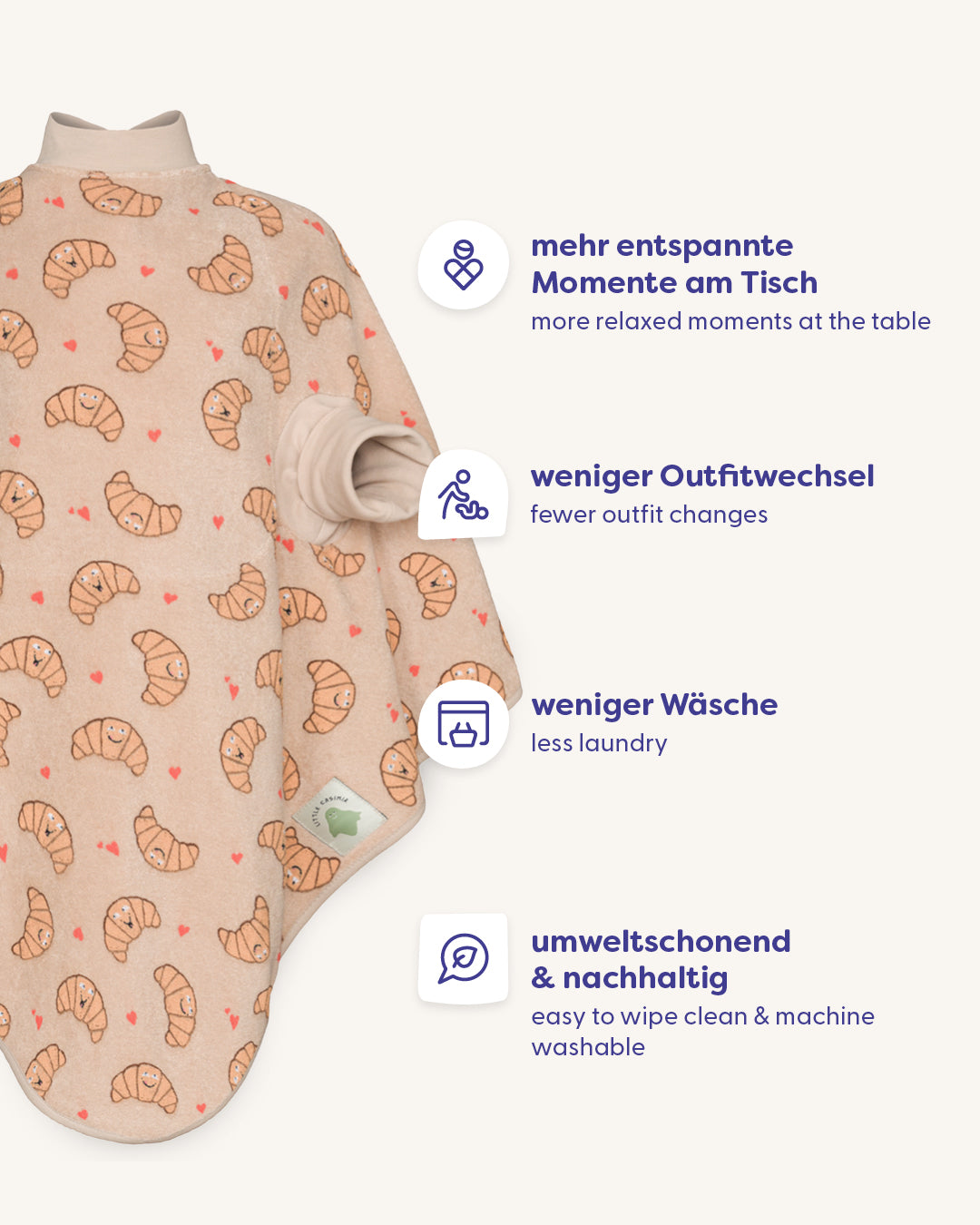 “Boo“ Lätzchen – Croissant